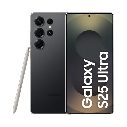Samsung Galaxy S25 Ultra AI Smartphone mit Galaxy AI, Ohne Vertrag, Handy mit Android, 12 GB RAM, 256 GB Speicher, 200-MP-Kamera, Titanium Black, 3 Jahre Herstellergarantie [Exklusiv auf Amazon]