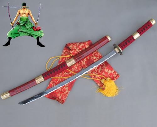 Fyrescosplay Katana Zoro Sandai Kitetsu terza generazione del demone penetrante Zoro Sword Spada One Piece 102cm metallo