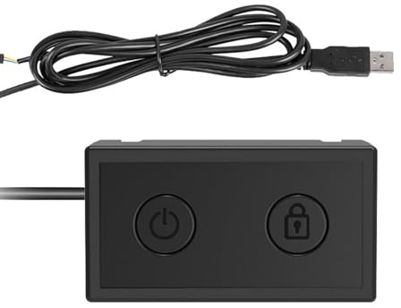 Obotsnoi Pulsante di accensione esterno per PC Desktop esterno Computer Case Interruttori Schermo Con Cavo USB Interruttori portatili