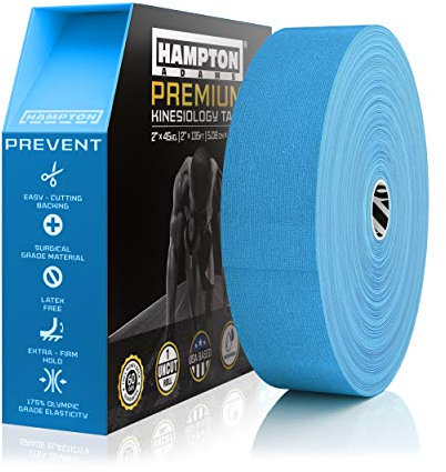 Hampton Adams Kinesiology Tape, Uncut Roll, Waterproof Muscle Support
