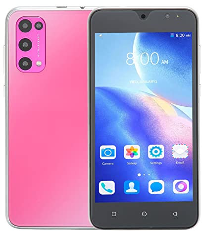 Teléfono Inteligente Android 10 Desbloqueado, Pantalla FHD de 5.45 Pulgadas, Teléfono Celular Desbloqueado con SIM Dual, Teléfono Inteligente Prepago 3G, ROM de 2GB RAM 16GB, 5MP Frontal(rosa)