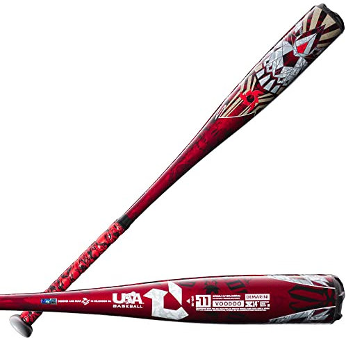DeMarini Unisex, Teenager Voodoo One (-11) 2 5/8 Zoll USA Schläger, Rot/Schwarz, 31 Inches, 20 Ounces