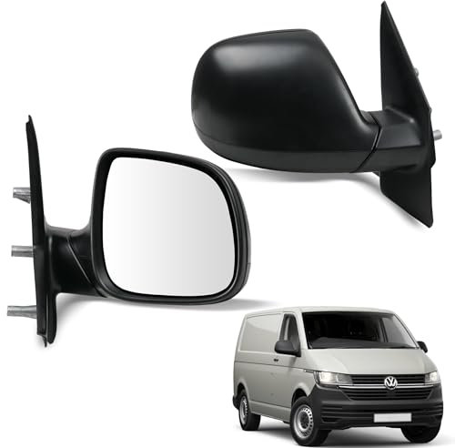 Convitex Außenspiegel Spiegel Rechts Elektrisch Komplett für Vw Multivan 5 Transporter T5 Baujahr 2009-2015 Seitenspiegel Beifahrerseite 5 pin