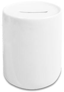 Spardose ideal zum Personalisieren | Sublimation oder Druck | Sparen aus Keramik für Kinder und Mädchen | Büro Junge Sparschwein Sparbüchse Cash Money Geld Rohling