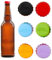 EIHI 6 Stück Silikon Kronkorken, Flaschenverschluss Bunt, Wiederverwendbar Bierflaschenverschlüsse aus Silikon, Dichtet Flaschenverschlüsse ab Verschlüsse für Bier, Saft und Glasflaschen