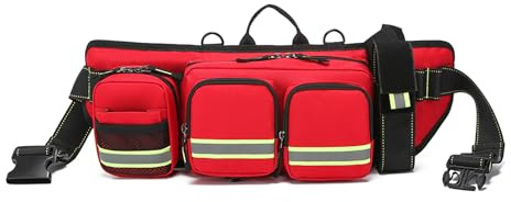 Lyirfan Marsupio di pronto soccorso, grande, borsa medica di emergenza, con tasche multiple e cinghia regolabile per bagnino, primo soccorritore, escursionismo, viaggi