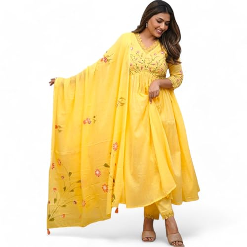 RangMahal Dam indiskt broderi och sekvens tungt arbete Kurta byxa med borsttryck Dupatta-set