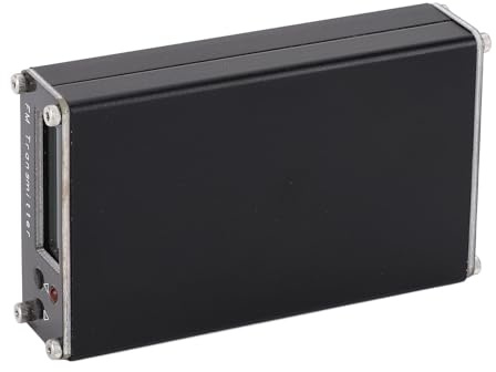 Fafeicy FM-Sändare, FM Broadcast Sändare Stereo Radio Station 2000m Långt Räckvidd 76-108MHz Justerbar Frekvens med LCD-skärm för Drive-In Car Supermarket-evenemang