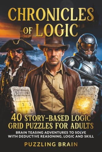 Chronicles of Logic: 40 Story-Based Logic Grid Puzzles for Adults: Brain Teasing Adventures to Solve With Deductive Reasoning, Logic and Skill