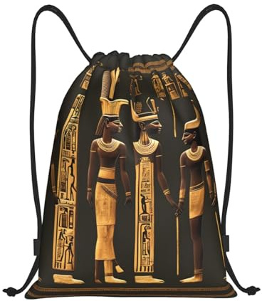 Tränarsnöre, forntida egyptisk hieroglyph, simväska, idealisk sträng, simning, unisex, dragsko, PE-väskor för shopping, yoga, strand
