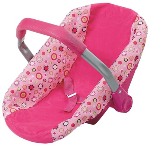 Licsaliwe Couffin de poupée avec poignée, Porte-poupée réglable avec Boucle de sécurité, lit pour Les Tout-Petits 3 Ans et plus/11, 6x17x12 Pouces