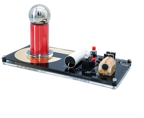 Gettimore Kit de bricolage de bobine de 8,1 cm pour bobine Tesla 12 V 2 A Tube de décharge de gaz pour bobine Tesla pour expérimentation physique projet éducatif