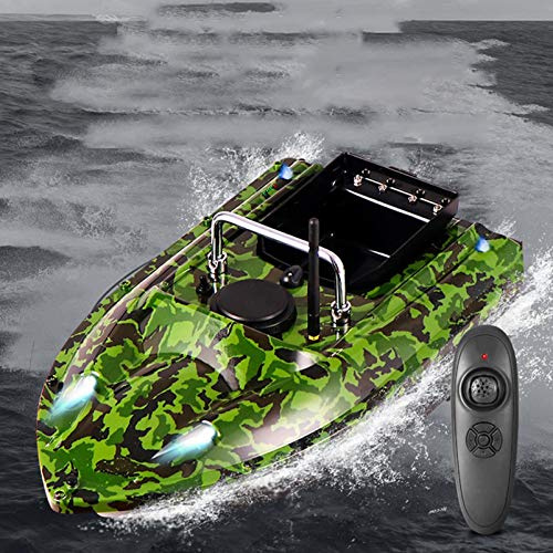 HXZB Fishing Bait Boat, Remote Control Bait Boats for Carp Fishing, 500M RC Fishing Boats with 5200mAh Battery for Adults, Wind & Wave Resistant for Sea Fishing