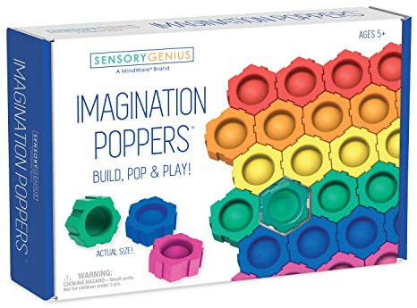 MindWare Sensory Genius Imagination Poppers — Fun Fidget Toys for Kids, Teens & Adults Ages 5 and Up