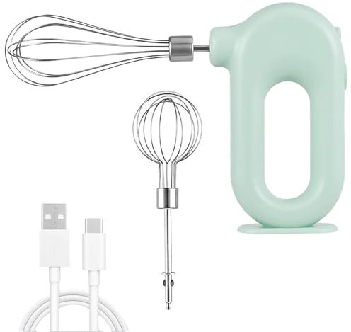 Schnurloser Handmixer, Mini-Elektro-Handmixer, Wiederaufladbarer USB-Mini-Ei-Schläger Für Den Haushalt, Hand-Ei-Schläger, Elektrischer Mixer Mit 4 Geschwindigkeitsmodi