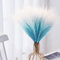 GEFIRE 30 Stück Künstliche Pampasgras Farbverlauf Blaut Deko Trockenblumenstrauß, 55cm Getrocknet für Blumen Arrangements Heim Decor, Flauschige Wedel