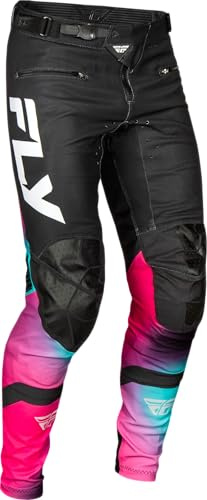 Fly Racing Youth Rayce Pantalon de vélo VTT/BMX Fuchsia Noir/Bleu sarcelle Taille 26