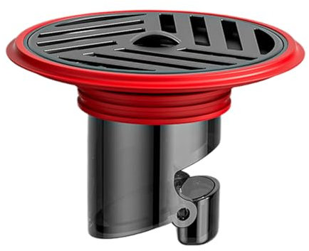 Valvola antiriflusso per scarico a pavimento, valvola antiodore in acciaio inox, 6,8 x 6,8 x 4,5 cm, tappo per vasca da bagno, lavanderia, ripostiglio, bagno, vasca, doccia, cantina, uso domestico