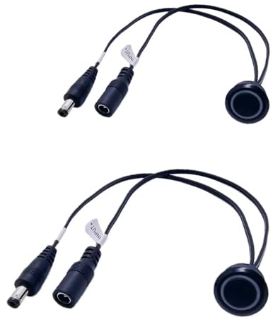Clearhill Touch Dimmer Switch 12V-24V DC 5A, LED Brightness Controller for 17mm Mounting Hole, Stepless Dimming On/Off Touch Switch for LED Strips,2Pcs Black