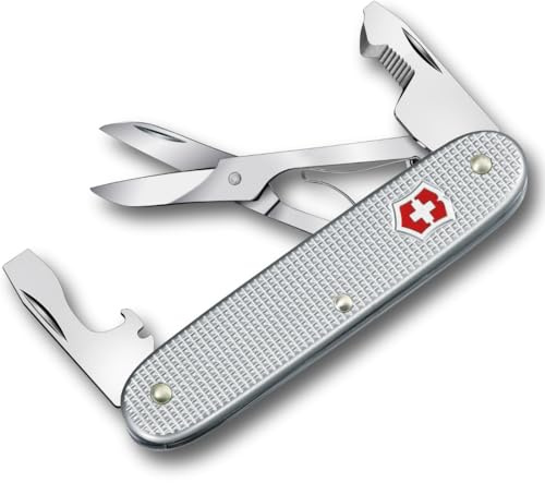 Victorinox Taschenwerkzeug Companion Slim Alox, Multitool, 6 Funktionen, Inkl. Schere, Paketöffner, Schraubendreher, Swiss Made, Silber