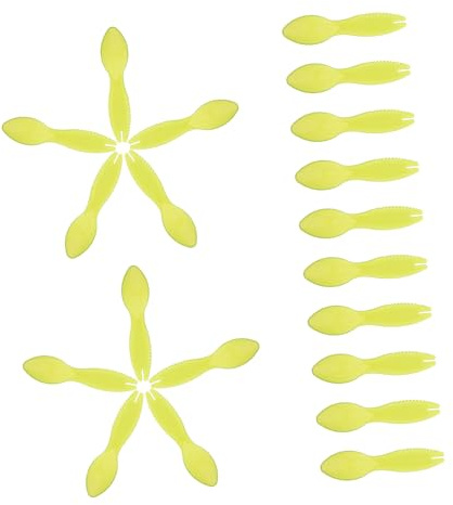 Toyvian 20 pièces Ustensiles Cuisine Multifonctions Cuillères Kiwi Plastique Ergonomiques pour Épluchage et Découpe Facile des Fruits comme Kiwi et Agrumes