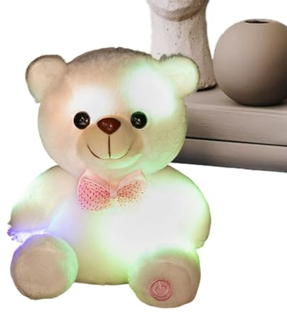 Genérico Peluche Iluminado | Decoración Habitación Suave Y Luminosa - LED Colorido Peluche Brillante | para Consuelo y Acompañía de Niñas y Adultos en Hogar, Sala de Estar,