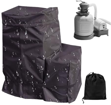 Filterpumpskydd - 310 G UV-skyddande poolfilter | Oxford 420D pooltillbehör, 2-vägs dragkedja filterpumpar för Pi