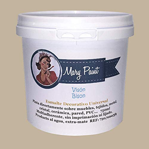 Mary Paint Peinture pour meubles Effet peinture à la chaux Vison 750 ml