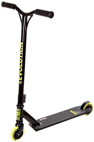 Raven - Patinete para niños y Adultos - Scooter - Patinete Freestyle - Acero Premium con Alto Contenido en Carbono - Ruedas de PU de 110 mm - Rodamientos ABEC-9 - Slick Lemon