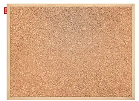 Memobe Pinnwand Kork 40x30 cm - Pinwand Korktafel mit Holzrahmen - Korkplatte für Foto Hängen, Notizen - Korkwand Naturkorkoberfläche - Cork Board für Büro - Korkplatten für die Wand