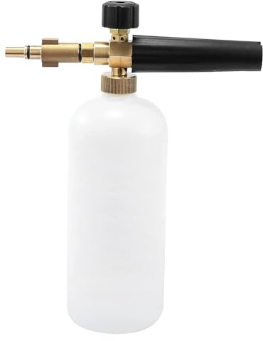 YUET biltvätt högtryckstvätt jet tvätt för Bosch Aquatak/Black & Decker/nordisk/Neo spruta justerbar snö skum spruta pistol kruka kanon munstycke blaster tvåldispenser flaska