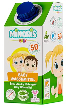 Minoris Baby Detergente Ropa 1L 50 Lavados Recien Nacido pH 5.5