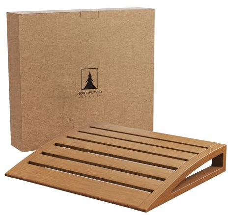 Northwood Sauna Kopfstütze – handgefertigt aus kanadischem rotem Zedernholz – bequemes Nackenstützkissen