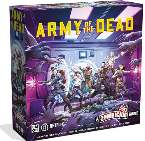 Army of the Dead - Ett zombicidspel Bli med legosoldaterna i en zombieinfekterad heist genom Las Vegas. Kooperativt strategispel, från 14 år, 1 till 6 spelare, 60 minuter av