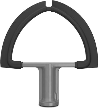 KitchenAid Frusta Piatta Double Flex Edge per Planetarie Bowl-Lift 5.6L–6.9L, Raschiatore in Silicone su Entrambi i Lati per una Miscelazione Ottimale