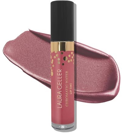LAURA GELLER Chromatic Water Lip Tint, Holographic Color, Water-Based Formula to Hydrate, Berry