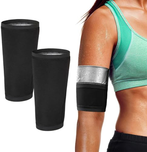 COYUN Bande de bras Minceur pour femme, bande d'entraînement élastique, sport, ceinture réglable, combustion des graisses pour la course, la gym, le yoga, les femmes et les hommes