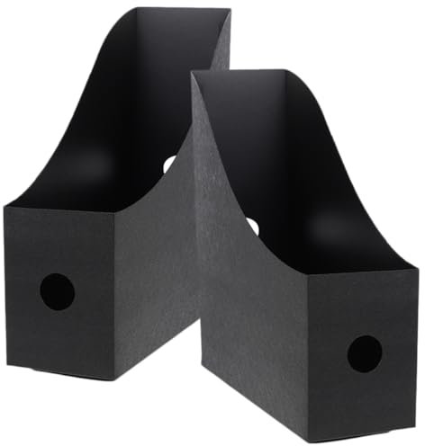 LALAFINA 2stücke Dokumentenboxen Zum Aufbewahren Von Büchern Einfacher Ordner-Organizer Vertikaler Zeitschriftenhalter Aktenhalter Für Schreibtische Dokumentenbox Für Büro Und