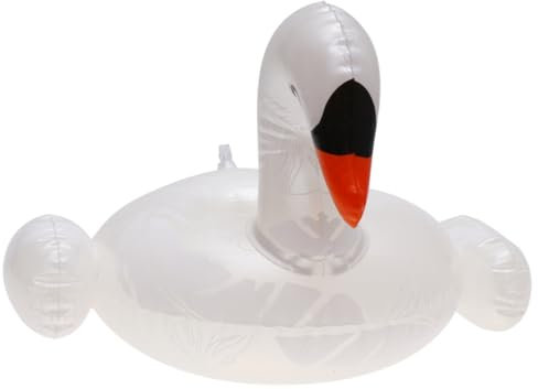 ERINGOGO Soporte Inflable De Bebidas Forma De Cisne para Piscina Flotador De Botellas De Cerveza Fácil De Inflar y Desinflar Material Seguro y Ligero para Diversión El Agua