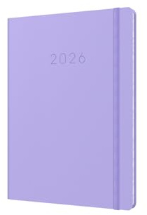 Collins - Legacy - 2026 12 månaders kalender årsplanerare, veckodagbok, A5 hårt omslag - lila (CL53,55-26)