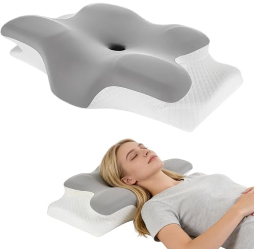 Memory Foam Pillow,Memory Foam Pillow for All Sleepers, Orthopedic Neck Support Pillow for Neck and Shoulder Pain Relief ,Comfortable Supportive Cushion for Pain Relief, Side, Back & Stomach Sleepers