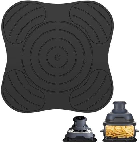 Alyvisun Sottopentola In Silicone Riutilizzabile per Friggitrice ad Aria, Resistente al Calore, Antiscivolo per Piani di Lavoro in Cucina, Accessori Friggitrice ad Aria Anti-Deformazione