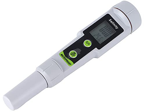 Salzgehalt Messgerät Pool, Hochpräziser Wassertester Salzgehalt Wasserdichtes Salzgehaltmesser Pool PH Messgerät Pool Digital Pool Salzwasser Tester, für Hydrokultur, Aquarien, SPA, Schwimmbad
