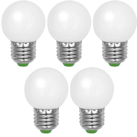 TRIJZHOU 5er Pack E27 LED Glühbirnen 4W Ersetzt 40W Glühlampe Kaltweiß 6000K 230V 400Lm G45 Lampe [MEHRWEG]