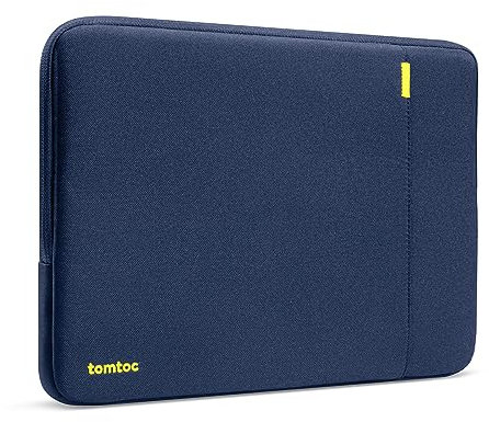 tomtoc 360° Tasche Hülle für Neu 13-Zoll MacBook Air M4/M3/M2/M1 (2025-2018) A3240 A3113 A2681 A2337, 13-Zoll MacBook Pro M2/A2686 M1/A2338, Wasserabweisend Rundumschutz Laptophülle Laptoptasche