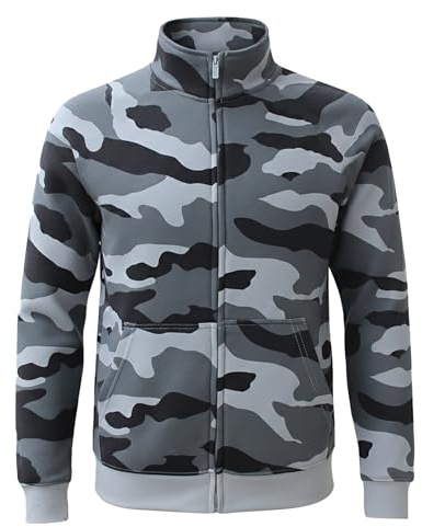 ROCK-IT Apparel® Chaqueta Tipo suéter para Hombre sin Capucha Chaqueta para Hombre Jersey para Ocio o Trabajo Tallas S-5XL