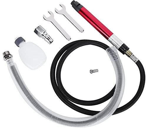 Juego de máquina de molienda neumática, pequeña amoladora portátil de lápiz, bolígrafo de viento de aire con rotación de alta velocidad para entusiastas del bricolaje, moldear, cortar, molienda,