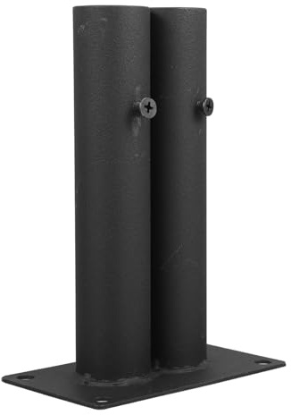 OSALADI Garden Fence Base Support for Courtyard Fence Anchors with Double Tube Insert Outdoor Lawn Border Accessories for Large Dog Barrier