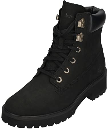 Timberland Mujer Carnaby Cool 6 Inch Botas,Black Nubuck,39 EU
