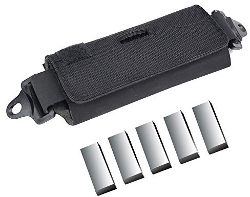 DONGKER Helmet Weight Bag,Tactical Helmet Balancing Pouch Bag Pack with 5 Counter Weight Accessory Pouch for F/P/MH/B